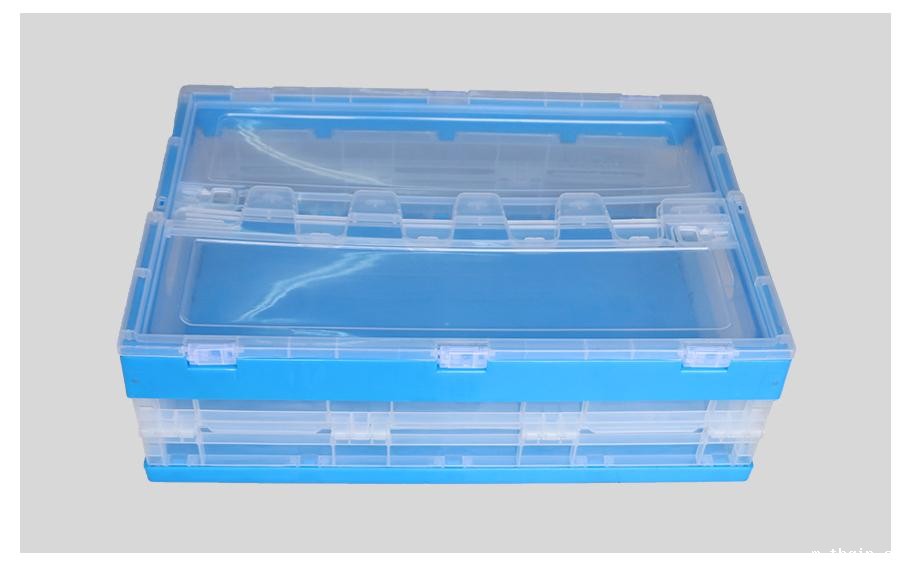 星空电竞综合登录入口600-200塑料内倒式折叠周转箱透明款 星空电竞综合登录入口600-200塑料内倒式折叠周转箱透明款