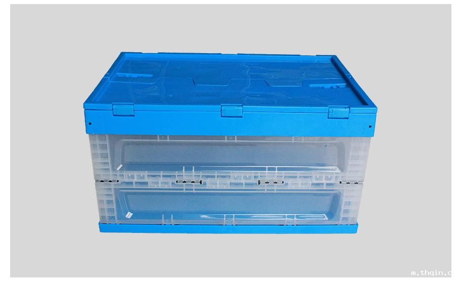 星空电竞综合登录入口600-360塑料内倒式折叠周转箱透明款 星空电竞综合登录入口600-360塑料内倒式折叠周转箱透明款